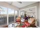 Cozy screened lanai boasting outdoor seating and stunning water view at 321 108Th W St # 120, Bradenton, FL 34209