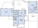 Detailed floor plan showing layout including primary suite, in law suite, kitchen, living area, and covered parking at 325 12Th W Ave, Palmetto, FL 34221
