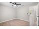 Bedroom with ceiling fan and access to other rooms at 4493 Mckibben Dr, North Port, FL 34287