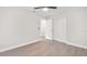 Bedroom with a ceiling fan and big closet at 4493 Mckibben Dr, North Port, FL 34287