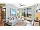 Spacious living room features high ceilings, large windows, and an open layout at 7211 Prestbury Cir, Lakewood Ranch, FL 34202