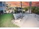 Scenic bench overlooking the water next to a walkway in this waterfront community at 1250 N Portofino Dr # 201, Sarasota, FL 34242