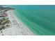 Beautiful aerial view of the beach and ocean waters at 1250 N Portofino Dr # 303, Sarasota, FL 34242