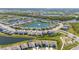 A view of the neighborhood with ponds and well landscaped yards at 17715 Cantarina Cv, Bradenton, FL 34211