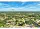 Panoramic aerial perspective of houses amidst verdant landscapes and tranquil waters at 3514 Laslo Ave, North Port, FL 34287
