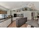 Modern kitchen featuring an island, ample counter space, and contemporary appliances at 3514 Laslo Ave, North Port, FL 34287