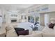 Bright living room with fireplace and an open concept layout leading to the outdoor space at 4002 Las Palmas Way, Sarasota, FL 34238