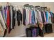 Spacious walk-in closet with ample hanging space, shelving, and luggage storage at 4015 Bridlecrest Ln, Bradenton, FL 34209