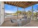 Comfortable screened in porch with seating and view of waterway at 504 59Th St, Holmes Beach, FL 34217
