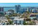 Beautiful aerial shot showcasing the building's proximity to the bay and downtown skyline at 635 S Orange Ave # 404, Sarasota, FL 34236