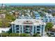 Scenic aerial view of the building nestled within a lush residential neighborhood at 635 S Orange Ave # 404, Sarasota, FL 34236