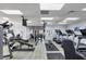 Bright gym featuring modern exercise equipment, including treadmills and weights at 6907 Stoneywalk Ct, Bradenton, FL 34203