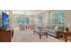 Spacious living room featuring comfortable seating, natural light, and a neutral color palette at 7004 Old Tabby Cir, Lakewood Ranch, FL 34202