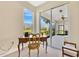 Office space with a desk, chair, and outdoor views at 730 Foggy Morn Ln, Bradenton, FL 34212