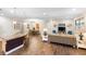 Spacious living area is situated beside an open kitchen, making it ideal for entertaining at 108 Maraviya Blvd, Nokomis, FL 34275