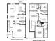 Detailed floor plan showcases the layout of this two-story home with garage, kitchen, and living areas at 13068 Oak Hill Way, Parrish, FL 34219