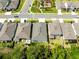 Overhead aerial view of the home and surrounding neighborhood at 17108 Harvest Moon Way, Bradenton, FL 34211