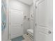 Entryway with a built-in bench with shoe storage at 17108 Harvest Moon Way, Bradenton, FL 34211