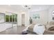 Spacious bedroom with a cozy atmosphere and access to an outdoor patio via sliding glass doors at 2539 Huntington Ave, Sarasota, FL 34232
