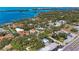 Aerial view showing the property's location near water and surrounding neighborhoods at 51 Webb St, Osprey, FL 34229
