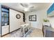 Office space with built-ins, desk, and shelving for workspace efficiency at 5577 Palmer Cir # 203, Bradenton, FL 34211