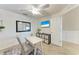 Bright office space with modern desk, storage, and view of the water, creating an ideal workspace at 5577 Palmer Cir # 203, Bradenton, FL 34211