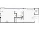 Open floor plan featuring a balcony, closet with sliding doors and entry area with a fireplace at 722 S Blvd Of The Presidents # 201, Sarasota, FL 34236