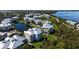 Stunning aerial view of condo community featuring waterfront access and lush landscaping at 7730 34Th W Ave # 103, Bradenton, FL 34209