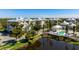 Waterfront community aerial view of condo buildings and swimming pool at 7730 34Th W Ave # 103, Bradenton, FL 34209