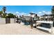Well-equipped boat dock with boat lift, cleaning station, and easy access to the open water at 807 S Bay Blvd, Anna Maria, FL 34216