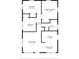 Detailed floor plan showcasing the layout of bedrooms, living room, kitchen, and bathroom with dimensions at 124 E 119Th Ave, Tampa, FL 33612