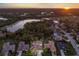 A breathtaking aerial view showing the neighborhood, lakes, and surrounding landscape at 13414 Goldfinch Dr, Lakewood Ranch, FL 34202