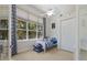 Cozy bedroom featuring a ceiling fan and white walls at 13414 Goldfinch Dr, Lakewood Ranch, FL 34202