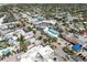 Aerial view capturing the town's layout and community's proximity to local businesses and recreational areas at 137 Big Pass Ln, Sarasota, FL 34242