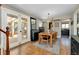 This dining room has access to natural light and features ceramic floors and space for six people at 1739 Oak St, Sarasota, FL 34236