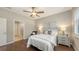 Bedroom with hardwood floors and natural light at 17440 Hampton Falls Ter, Bradenton, FL 34202