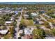 An aerial view showing the property's location within a charming residential neighborhood at 2105 Hibiscus St, Sarasota, FL 34239