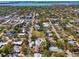 Aerial view highlighting the property's location within a charming residential neighborhood at 2105 Hibiscus St, Sarasota, FL 34239