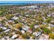 Aerial view of the neighborhood showcasing the location and proximity to downtown and waterway at 2105 Hibiscus St, Sarasota, FL 34239