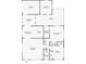Detailed floorplan showcasing the layout of the home including the Lanai, and main bedroom at 2105 Hibiscus St, Sarasota, FL 34239