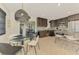 Contemporary kitchen with stainless steel appliances, dark wood cabinets, and modern lighting at 2105 Hibiscus St, Sarasota, FL 34239