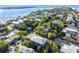 Beautiful aerial view of a coastal community and a two-story home near a body of water at 2300 Avenue B, Bradenton Beach, FL 34217