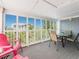 This relaxing outdoor patio features seating for four, lovely views, and plenty of sunshine at 2300 Avenue B, Bradenton Beach, FL 34217