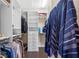 Walk in closet with shelving and room for clothes and accessories at 315 Sapphire Lake Dr # 202, Bradenton, FL 34209