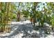 Backyard featuring mature trees and white gravel at 433 N Osprey Ave, Sarasota, FL 34236