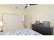 Bedroom offers ceiling fan, large closet, and great light at 11371 Perico Isle Cir, Bradenton, FL 34209