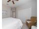 Bedroom boasts neutral walls, a large closet, and a window bringing in natural light at 12140 Whisper Lake Dr, Bradenton, FL 34211