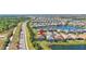 Aerial view of neighborhood next to lake at 18115 Littleton Pl, Bradenton, FL 34202