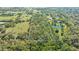 Aerial view highlighting the vast land parcel with lush greenery and privacy at 2230 Myakka Rd, Sarasota, FL 34240