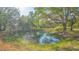 Scenic view of a peaceful pond surrounded by lush trees with spanish moss at 2230 Myakka Rd, Sarasota, FL 34240